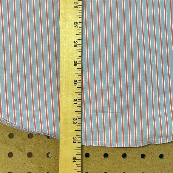 Peter Millar Seaside Collection LS Button Up Shirt Stripes Blue & Pink XL Men - Picture 7 of 8